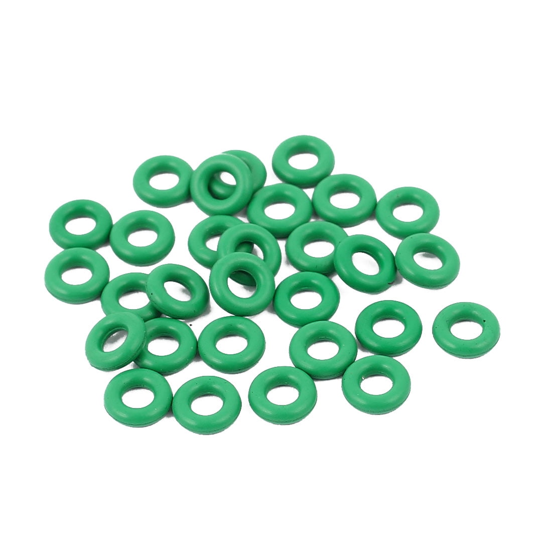 30pcs 1.5mm Thick Heat Resistant Mini Green ORing Rubber Sealing Ring
