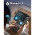 thumbnail image 3 of Reproductor de CD portátil Leapwell con altavoces Bluetooth recargables, 3 of 7