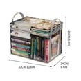 thumbnail image 3 of Tgbvmt Clear Storage Box for Books Large Capacity Transparent Book Organizer for Household Classroom Use with Zipper and Handle for Easy Storage of Books Clothes Toys and Personal Items, 3 of 5