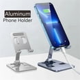 thumbnail image 2 of Universal All Aluminum Alloy Foldable Desk Phone Holder Mount Stand For Mobile Phone Holder For Tablet Desktop Metal Holder, 2 of 9