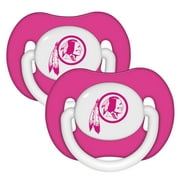 NFL Washington Redskins Pink 2-Pack Pacifiers