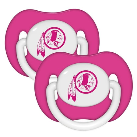 NFL Washington Redskins Pink 2-Pack Pacifiers