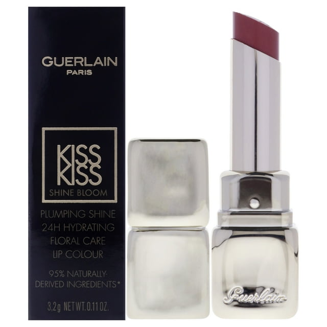 Lápiz labial Kiss Kiss Shine Bloom - 129 Blossom Kiss de Guerlain para mujeres - Lápiz labial de 0,11 oz