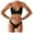 Black, variant on Elainilye Fashion Swimsuit for Women Sexy Push Up High Cut Lace Up Halter Bikini Set Two Piece Swimsuit,Pink