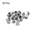 thumbnail image 3 of Uxcell 10x9mm Stainless Steel No Tie Shoelace End Clips Glossy Type, Dark Gray 30 Pack, 3 of 5