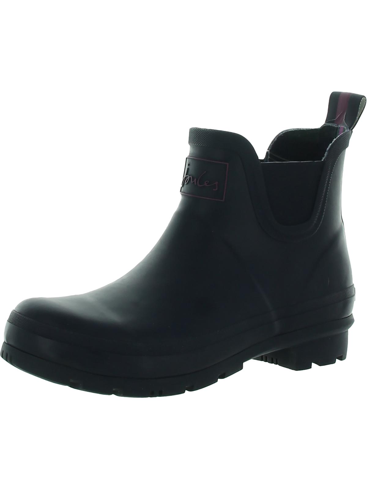Joules Womens Wellibob Solid Pull On Rain Boots