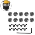 thumbnail image 1 of 11/21/22pcs Hex Key Wrench Router Bit Bearing Set 127mm Router Bits Ball Bearings Woodworking Milling Cutter Bearing Accessory, 1 of 5