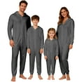 thumbnail image 4 of KANG Family Matching clothes Hooded Zip Front For Dad And Kids Cozy Holiday Loungewear, 4 of 7