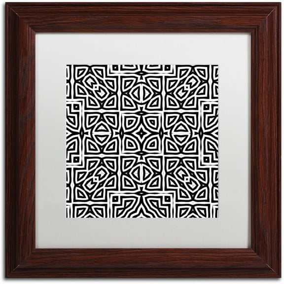 Trademark Fine Art "Alhambra" Canvas Art by Color Bakery White Matte, Wood Frame