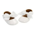 thumbnail image 3 of Baby Girl Princess Flats Ribbon Bow Decor Non-Slip Soft Sole Shoes Princess Fashion, 3 of 8