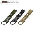 thumbnail image 3 of Botella Colgante Hebilla Clip Agua Botella Portador Anillo Soporte para Mochila Cinturón Exterior Campamento, Senderismo, Negro, Verde, Caqui Paquete de 3, 3 of 6