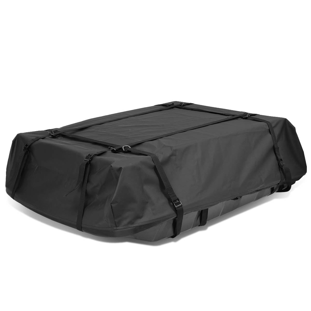 G4Free 15.5 Cubic Feet Waterproof Car Top Carrier Easy to Install Soft Roof Bag Cargo Bag with Wide Straps-Works with or Without Roof Rack G4Garden