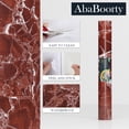thumbnail image 4 of Marble Wallpaper for Countertops 400"x15.8" Ababoorty Waterproof Faux Dark Cherry Red Granite Contact Paper Covers Counter Top Self Adhesive Vinyl Wall Paper for Decor Bathroom Counters Vanity Desk, 4 of 8