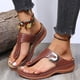 thumbnail image 2 of Amzcrzy Zapatos de mujer,Zapatos de mujer,Zapatillas de mujer, Sandalias de mujer de color liso, chanclas de verano, zapatillas de tacón grueso, zapatos casuales huecos Sandalias Mujer Zapatillas De, 2 of 9