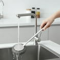thumbnail image 7 of Metal Scrubber,Steel Wool Scrubber with Handle,Cast Iron Scrubber, Stainless Steel Scrubber,Long Handle Stainless Pot Brush, Remove Dirt for Cleaning Stoves, Sinks, Dishes, Grills, Bowls(Silver), 7 of 7