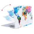 thumbnail image 2 of Mosiso MacBook Air 13 Inch Case (A1369 & A1466, Older Version 2010-2017 Release), Plastic Hard Case & Keyboard Cover & Screen Protector for MacBook Air 13", World Map White Base, 2 of 7