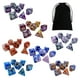 thumbnail image 4 of Juego de dados poliédricos grabados de 49 piezas, juguete de entretenimiento, bicolor, dados rodantes para enseñanza de matemáticas para juegos de rol Estilo D Baoblaze dados de juego, 4 of 8