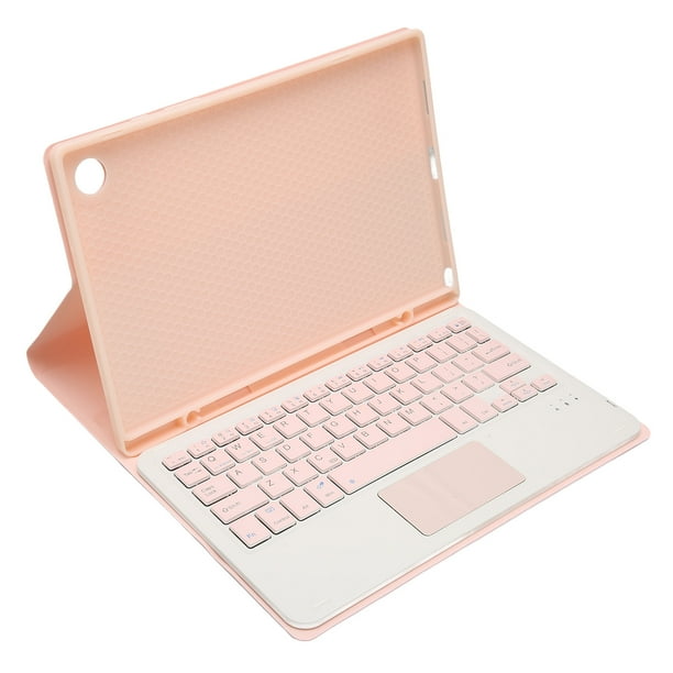 Estuche con teclado Sakura Pink Estuche con teclado inalámbrico desmontable magnético rosa para tableta con ranura para lápiz para panel táctil Galaxy Tab A8 de 10,5 pulgadas