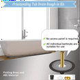 Upgrade Freestanding Tub Drain RoughIn Kit,12 Inch Base,Island Tub