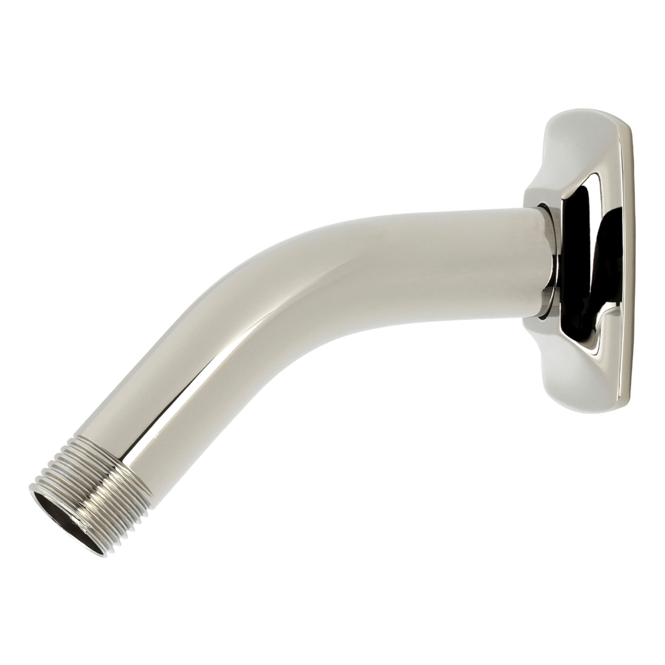 Kingston K150AK16 Gehry Shower Arm with Square Flange, Polished Nickel
