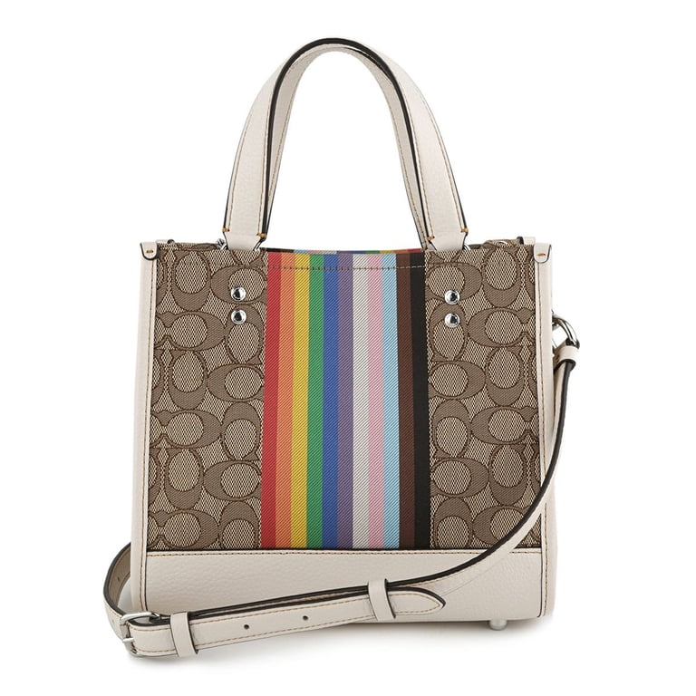 Coach Handbag - Dempsey Tote 22, Signature Jacquard with Rainbow