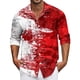 thumbnail image 1 of Men's Summer New Loose Print Long Sleeve Shirt Cardigan Beach Shirt M, 1 of 4