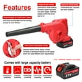 thumbnail image 2 of Blower,Snow Cleaner Power Removal Fan Handheld Blower Wind Lithium Battery Snow Blower Speed Power Tool Wind Air Blower Fan Handheld Lithium Handheld Lithium Battery Adben Speed Ce Removal Mewmewcat, 2 of 6
