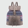 thumbnail image 1 of Mochila Vintage de retales para mujer, bolsos escolares grandes para niñas adolescentes, mochila de cuero, bolsa de viaje de lona, XA102H Fivean unisex, 1 of 2
