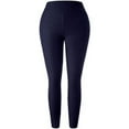 thumbnail image 4 of Yoga leggings for women, quick-drying sports pants, high waist for belly control, textured for lifting the thighs, model: 3X-Large light blue RUIOIU, 4 of 5