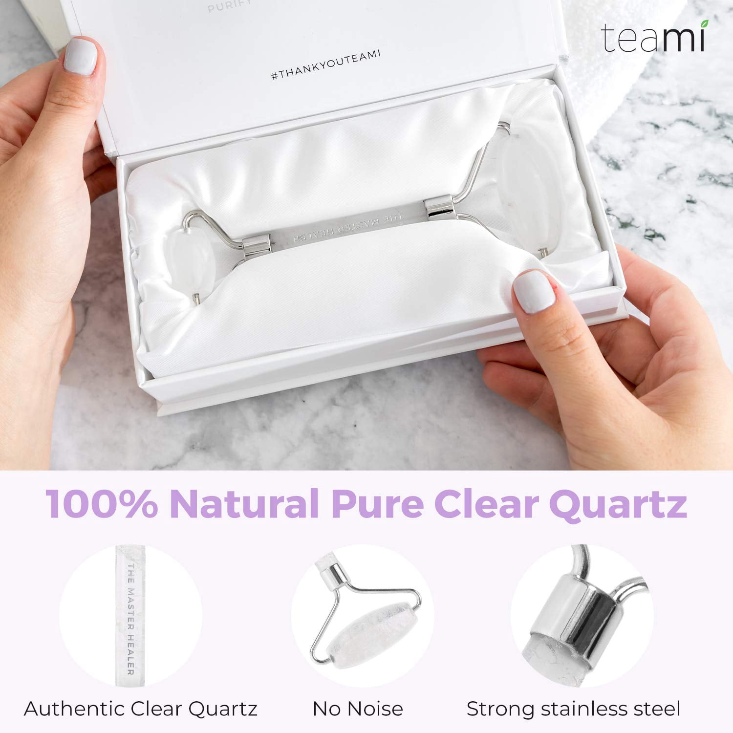 Teami Clear Quartz Facial Roller