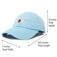 thumbnail image 3 of DALIX Basketball Mom Hat and Caps for Women in Light Blue, 3 of 7
