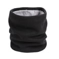 thumbnail image 2 of dianhelloya Winter Double Layers Ring Thick Warm Breathable Outdoor Knitting Scarf Neckwear Black, 2 of 8