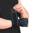 thumbnail image 3 of 1Pc Wrist Support Comfortable Bandage Pressurization Portable Weight Lifting Wrist Support Strap for Weightlifting -Black & Blue, 3 of 8