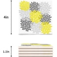 thumbnail image 3 of FMSHPON Multicolor Dahlia Pinnata Flower Customized Yellow,Grey Set of 8 Coaster for Drinks, Absorbent Ceramic Stone Coasters Cup Mat with Cork Base for Home Kitchen Room Coffee Table Bar Decor, 3 of 4