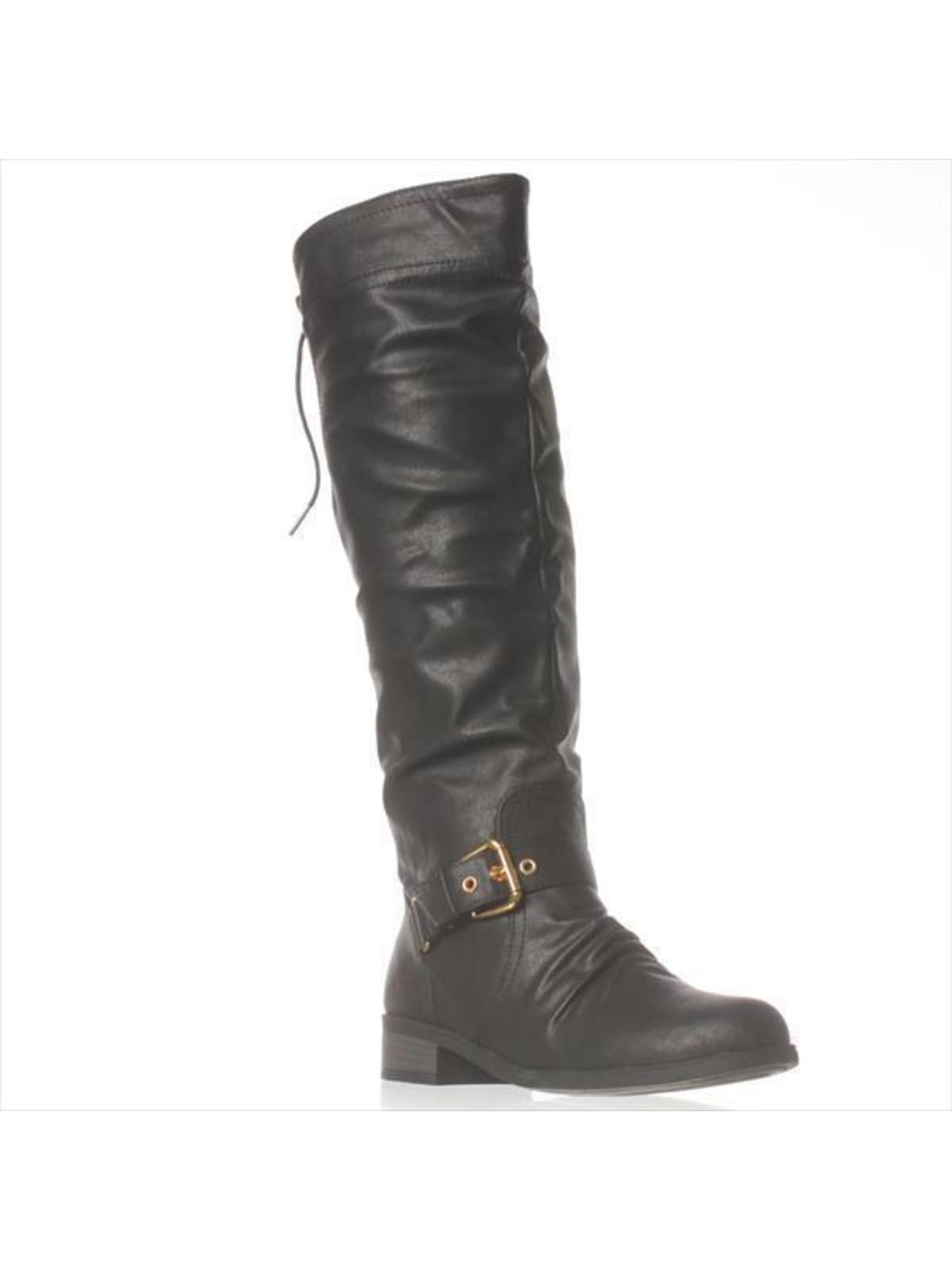 Womens XOXO Marcher Knee-High Boots, Black - Walmart.com