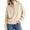 White #019, variant on Womens Sweatshirt Waffle Knit Oversized Button Henley Pullover Tops, XL