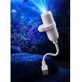 thumbnail image 6 of Ocean & Galaxy Projector Night Light for Bedroom, Car, LED Starry Sky Lamp with 360 Degree Flexible Gooseneck, USB Powered Galaxy Light for Home Decor Sleep Mood Lighting, 6 of 7
