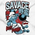 thumbnail image 2 of The Smurfs Kanji Keep Pushin Savage Men Big & Tall Zip Hoodie Brisco Brands 3X, 2 of 5