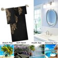 thumbnail image 4 of GZHJMY Ethnic Ornate Totemic Owl with Dream Catcher Black Soft 3 Pieces Towels Set, 1 Bath Towel+1 Hand Towel+1 Washcloth, Multipurpose for Bathroom, Hotel, Gym, Spa and Kitchen, 4 of 5