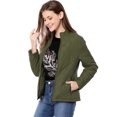 thumbnail image 1 of INSPIRE CHIC Women's Stand Collar Zip Up Lightweight Quilted Jacket, 1 of 7
