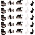 thumbnail image 1 of 30 piezas de dijes de gato de 5 estilos, dijes de gato negro a granel, notas musicales, instrumentos musicales, piano, mini gato de dibujos animados, patas de mascotas, dijes de aleación, 1 of 5