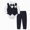 A157-Navy, variant on Toddler Baby Boy Clothes Set Long Sleeve Sweatshirt and Pants Fall Winter Outfits for 2T 3T 4T 5T 6T Kids Navy,0-3 Months