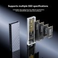 thumbnail image 4 of M2 SSD Case NVMe SSD Enclosure USB 3.2 Gen2 10Gbps USB C Portable External Enclosure Tool-Free B, 4 of 6