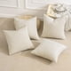 thumbnail image 4 of Juego de 4 fundas de almohada decorativas MIULEE, 45 x 45 cm, pana suave, 4 of 7