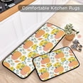 thumbnail image 5 of SKYSONIC Pumpkins Yellow Flowers Kitchen Rugs 2 Pieces, Fall Autumn Floor Mat Room Area Rug Washable Carpet Perfect for Living Room Bedroom Entryway, 5 of 7