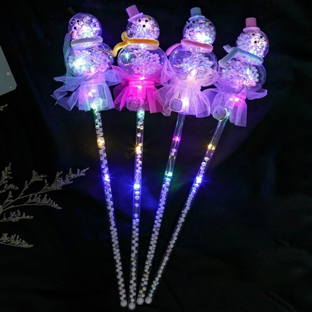 Gwong Juguete Navidad LED Flash Muñeco de nieve Varita mágica Niños Luminoso Hada Starry Stick Toy Gwong 30007244