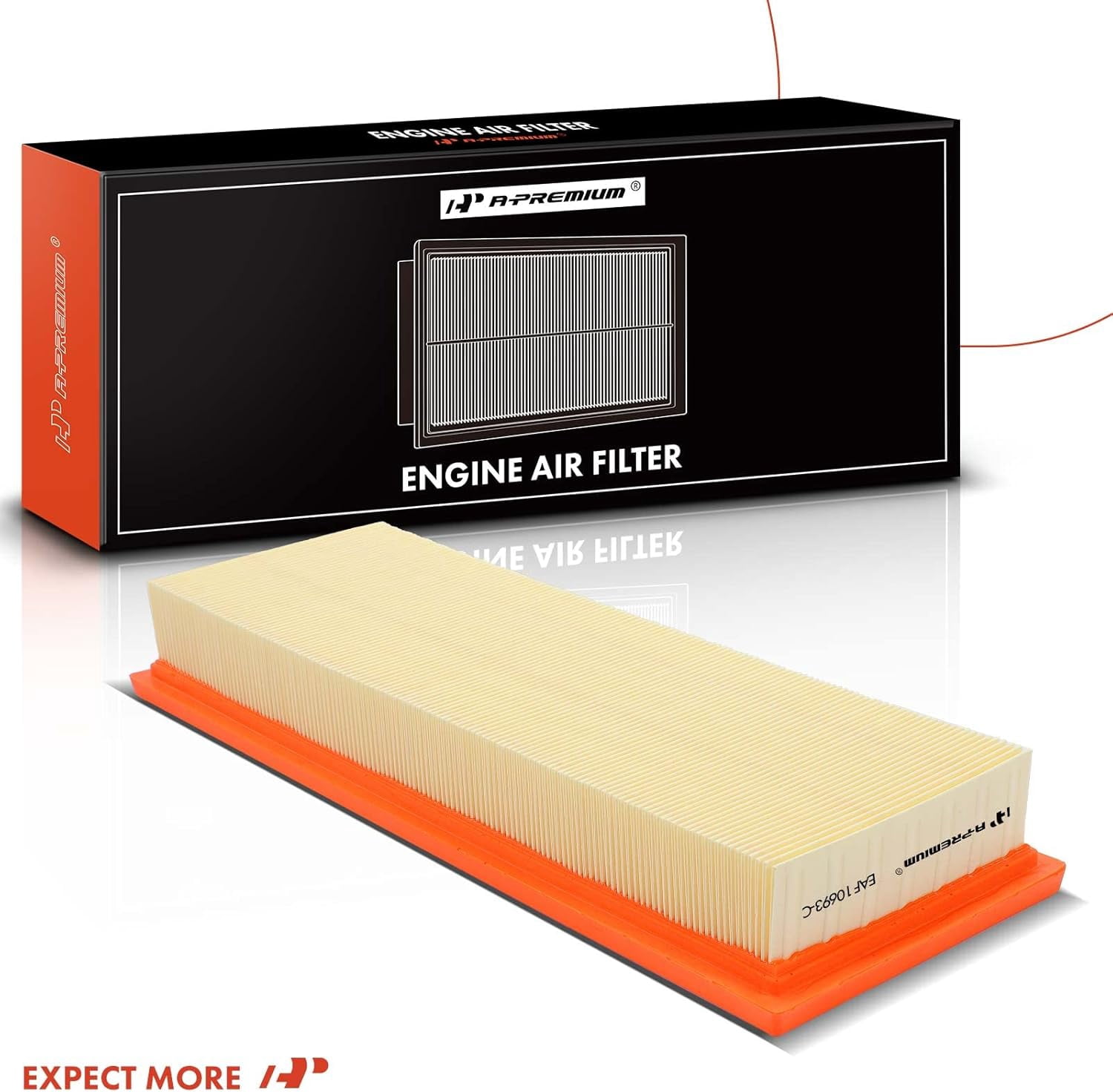 A-Premium 2-PC Engine Air Filter Compatible with Mini Cooper, Cooper Countryman, Cooper Paceman, 2007-2016, L4 1.6L, Replace# 13717561235