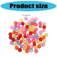 thumbnail image 4 of 200pcs Acrylic Hair Beads for Kids Girls Braids Glow In Dark with Round Colorful Design for DIY Girls Hair Decors, 4 of 20