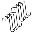 thumbnail image 4 of 8 ganchos para , colgadores de plantas, colgadores portátiles para postes de piscina, ganchos para patio, para , comederos para pájaros y negro 20cm, 4 of 8