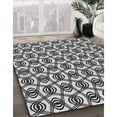 thumbnail image 2 of Ahgly Company Indoor Rectangle Patterned Charcoal Black Novelty Area Rugs, 2' x 5', 2 of 6
